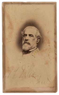 Lot #2051 Robert E. Lee Signed Photograph as General - Image 1