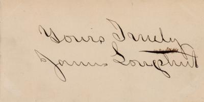Lot #2054 James Longstreet Signature