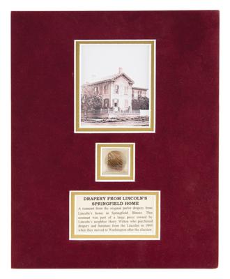 Lot #2006 Abraham Lincoln: Springfield Home Drapery Swatch - Image 1
