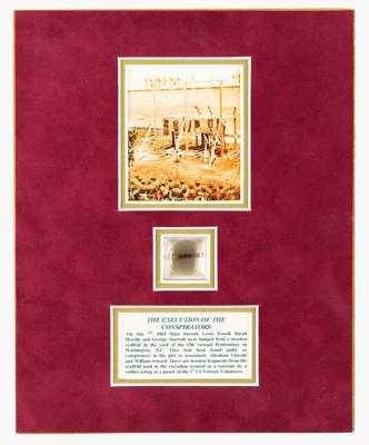 Lot #2090 Lincoln Assassination: Execution Stand