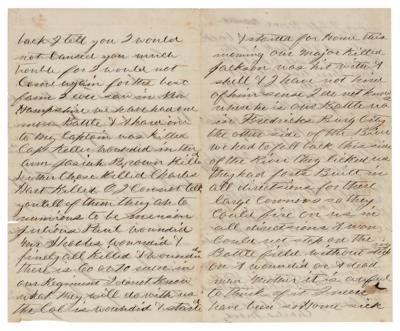 Lot #2013 Battle of Fredericksburg: 5th New Hampshire Infantry Letter - Image 2