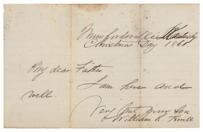 Lot #2067 William R. Terrill Autograph Letter Signed - Image 1