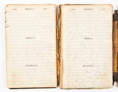Lot #2077 Union Soldiers' Diary: Entries on Lee, Grant, and Sheridan - Image 4