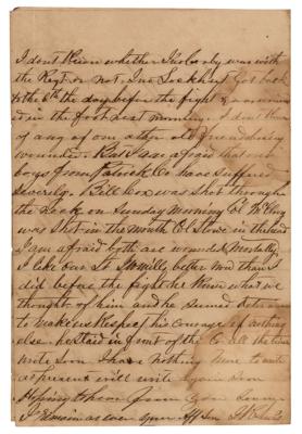 Lot #2012 Battle of Chancellorsville: Confederate Soldier's Letter - Image 3