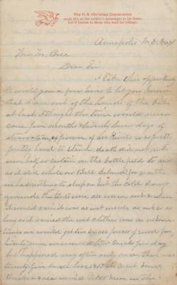 Lot #2074 Union Soldier Prisoner Exchange: John M. Knox Autograph Letter Signed - Image 1