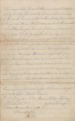 Lot #2074 Union Soldier Prisoner Exchange: John M. Knox Autograph Letter Signed - Image 3