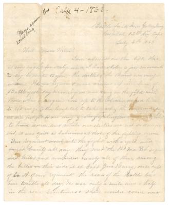 Lot #2043 Gettysburg Battlefield Letter and Culp's Hill Bullet - Image 4