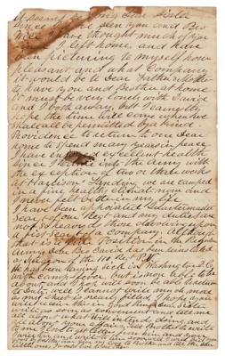 Lot #2076 Union Soldier's Letter: Dead at Antietam Lay Four Deep - Image 4