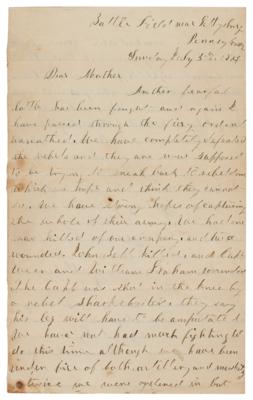 Lot #2042 Gettysburg: Letter from the Battlefield - Image 1