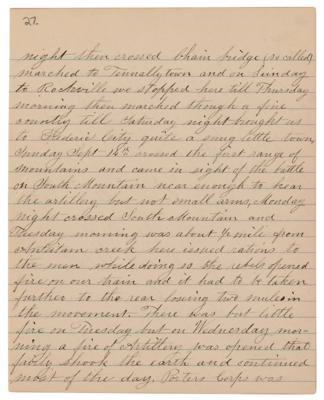 Lot #2011 Battle of Antietam: 30-Page Letter with Antietam Content - Image 2