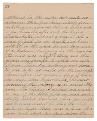 Lot #2011 Battle of Antietam: 30-Page Letter with Antietam Content - Image 3