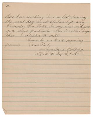 Lot #2011 Battle of Antietam: 30-Page Letter with Antietam Content - Image 5