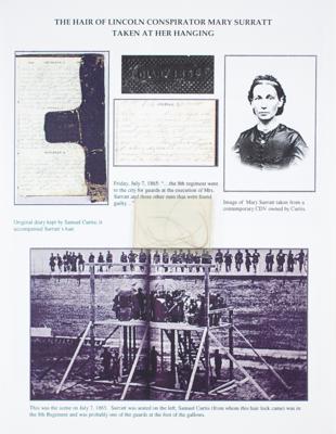 Lot #2098 Lincoln Assassination: Mary Surratt's Hair Taken at Hanging - Image 1