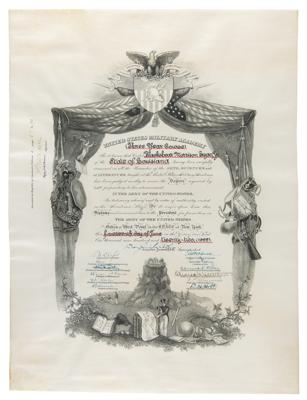Lot #2160 Douglas MacArthur Signed West Point Diploma (1922) - Image 1
