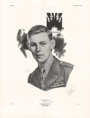 Lot #2169 Medal of Honor Recipients (3) Signed Lithographs - Image 3