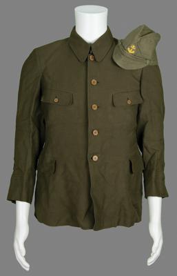 Lot #2148 Iwo Jima: Grenade-Damaged Helmet and Japanese Uniform - Image 7