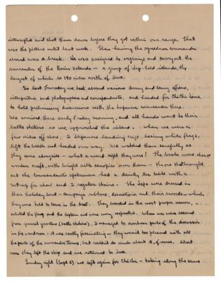 Lot #2191 WWII: Iwo Jima Surrender Ceremony Letter - Image 2