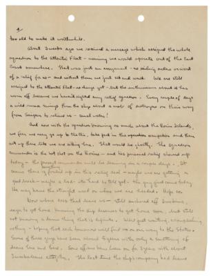 Lot #2191 WWII: Iwo Jima Surrender Ceremony Letter - Image 5