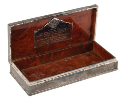 Lot #2202 William P. Yarborough's Sterling Silver Cigar Case - Image 2
