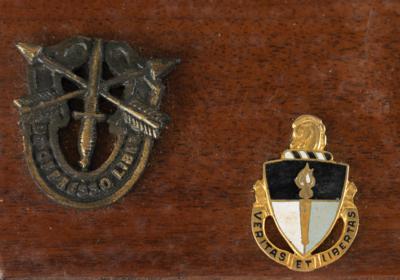 Lot #2203 William P. Yarborough's (3) Officer Desk and Door Plaques - Image 3