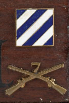 Lot #2203 William P. Yarborough's (3) Officer Desk and Door Plaques - Image 6