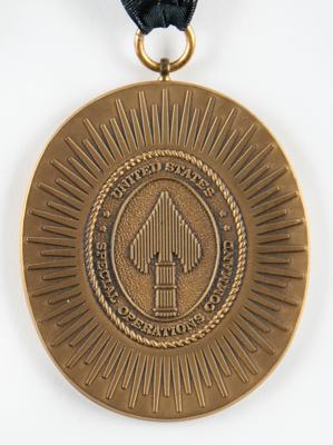 Lot #2211 William P. Yarborough's SOCOM Medal