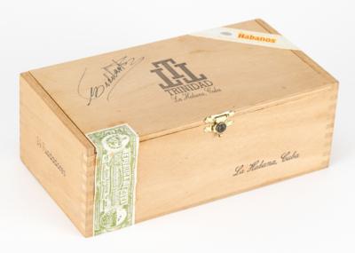 Lot #2218 Fidel Castro Signed Cigar Box - Image 1