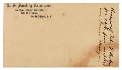 Lot #2097 Lincoln Assassination: John F. Parker Autograph Note Signed - Image 2