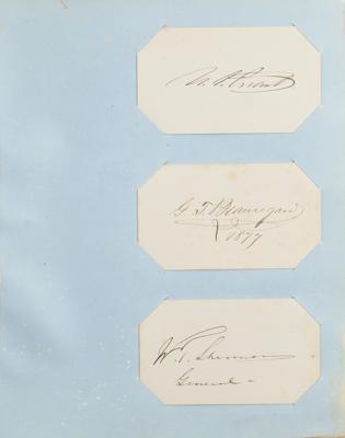 Lot #2025 Civil War Generals and Politicians (295+) Signatures with Grant, Doubleday, Davis, Mosby, Sherman, and More - Image 2