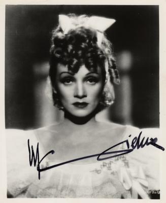 Lot #617 Marlene Dietrich Signed Photograph