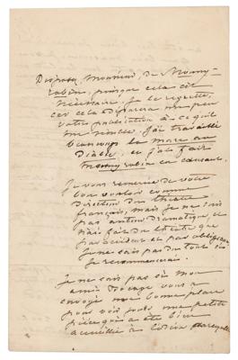 Lot #353 George Sand Autograph Letter Signed on Theater - Image 1