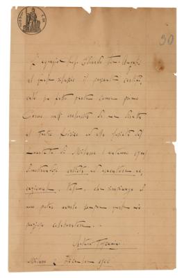 Lot #414 Arturo Toscanini Autograph Letter Signed