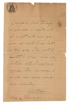 Lot #414 Arturo Toscanini Autograph Letter Signed - Image 1