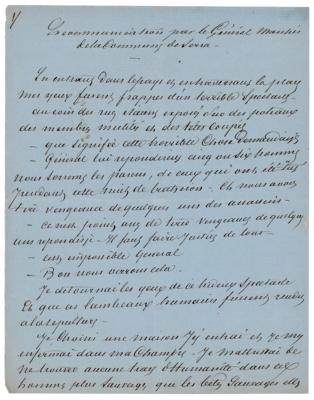 Lot #344 Alexandre Dumas, pere (2) Handwritten Manuscripts - Image 1