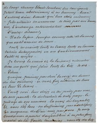 Lot #344 Alexandre Dumas, pere (2) Handwritten Manuscripts - Image 4