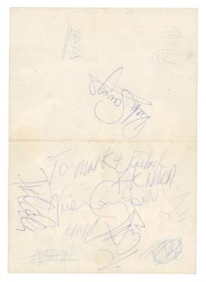 Lot #493 Def Leppard Signed Promo Flyer for 'Make Love Like a Man' - Image 1