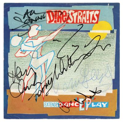 Lot #495 Dire Straits Signed 45 RPM Record -