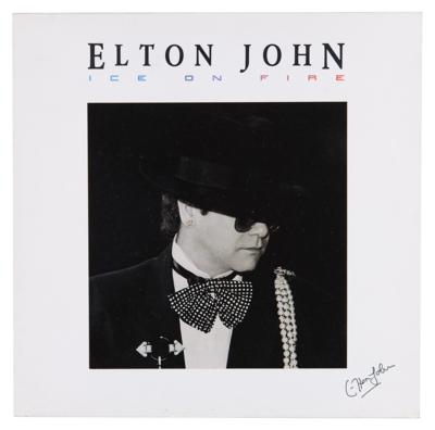Lot #519 Elton John Signed Album - Ice on Fire - Image 1