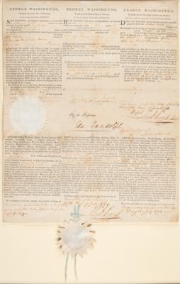 Lot #1 George Washington Document Signed as President - Three-Language Ship's Papers for a Trade Voyage - Image 2