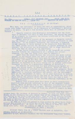 Lot #129 Mohandas Gandhi Signed 'Bombay Congress Bulletin' (1930): "Non-violence has, it must be admitted, thoroughly vindicated itself" - Image 5