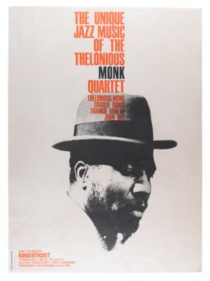 Lot #457 Thelonius Monk Quartet 1961 Stockholm Konserthuset Poster - Image 1