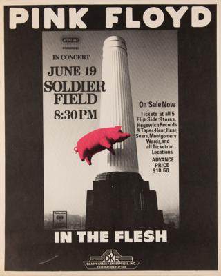 Lot #536 Pink Floyd 1977 Soldier Field Concert Poster - Image 1