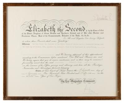 Lot #226 Queen Elizabeth II Document Signed - Image 3