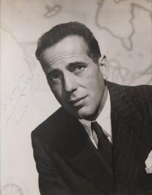 Lot #573 Humphrey Bogart Signed Oversized Photograph - Image 1
