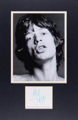 Lot #542 Rolling Stones: Mick Jagger Signature