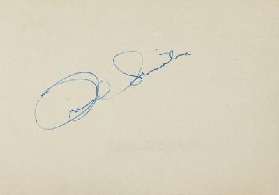Lot #687 Frank Sinatra Signature