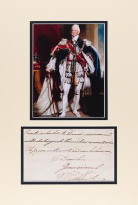 Lot #202 King William IV Partial Autograph Letter Signed - Image 1