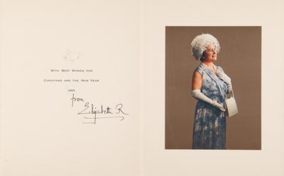 Lot #174 Elizabeth, Queen Mother Signed Christmas Card - Image 1