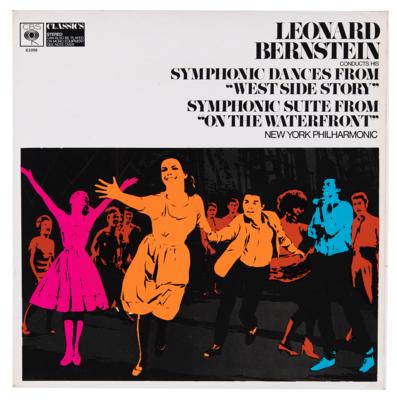 Lot #437 Leonard Bernstein Signed Album - Conducts New York Philharmonic: West Side Story / On The Waterfront - Image 2