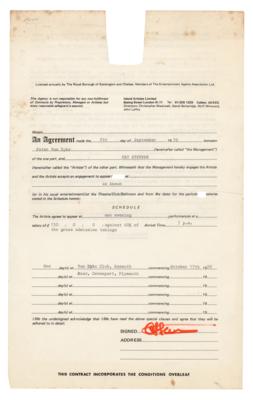 Lot #547 Cat Stevens Document Signed - Image 1